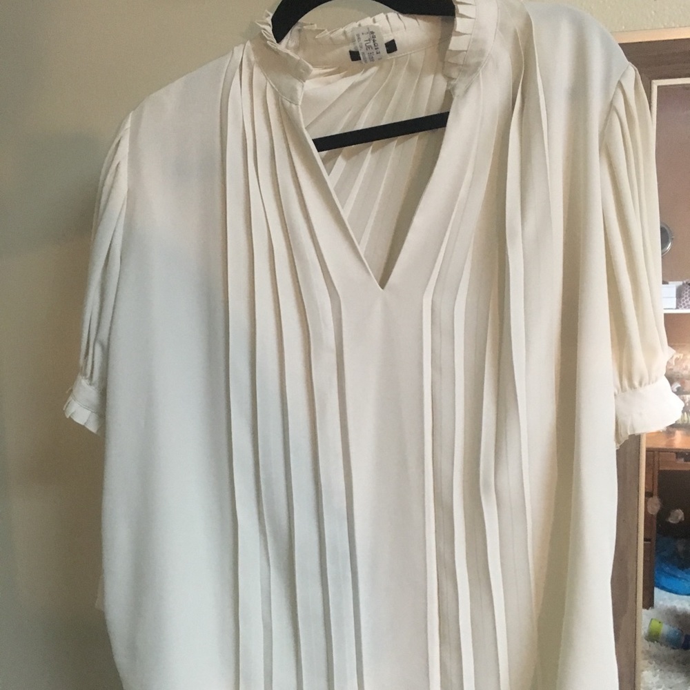Ann taylor white blouse
